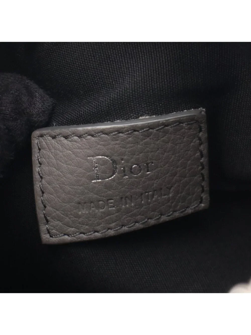 Dior Homme Shoulder Bag Atelier Lola Gray Leather Logo